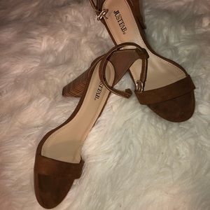 JustFab Cognac Heels